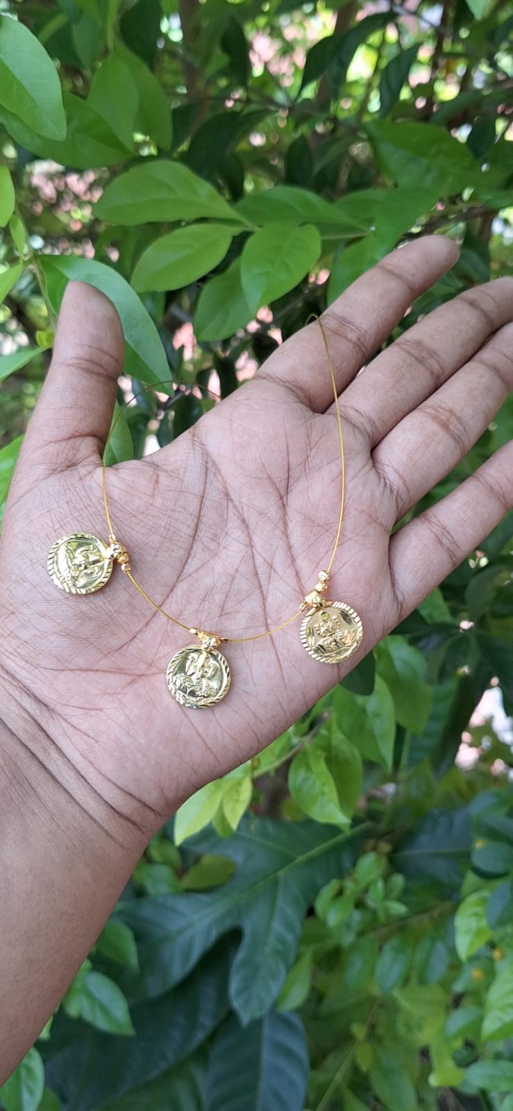 coin pendant chain